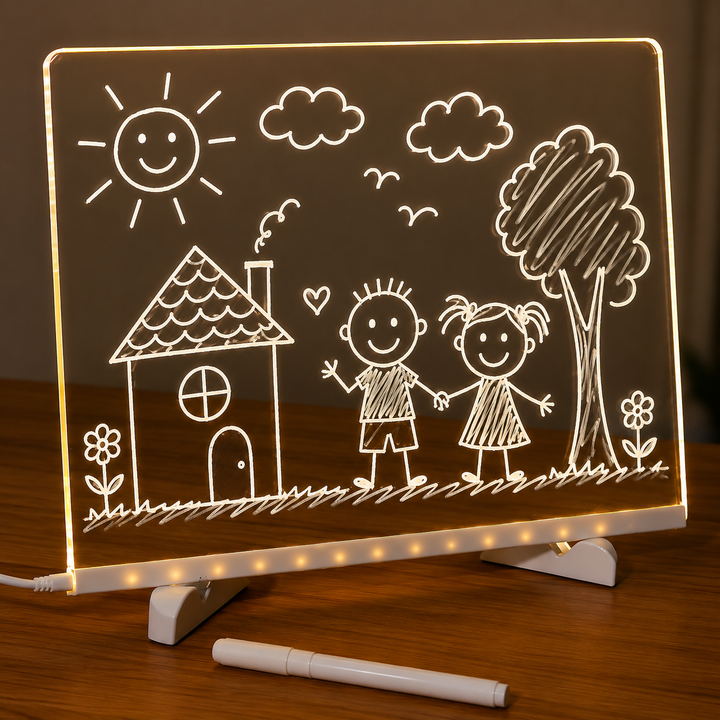 LED Drawing Board for Kids – Reusable Light-Up Writing Tablet