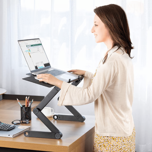 360° Ergonomic Laptop Stand – Adjustable Portable Productivity & Foldable