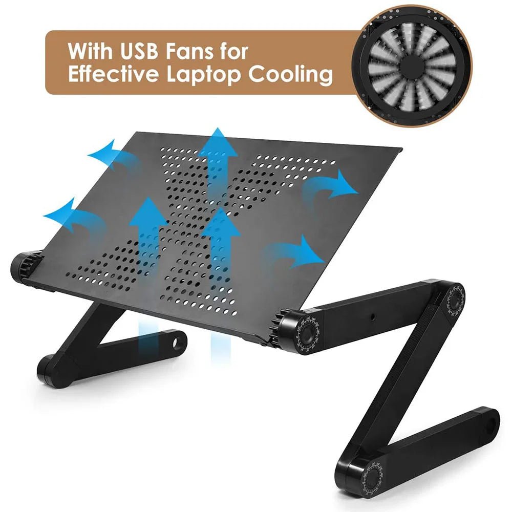 360° Ergonomic Laptop Stand – Adjustable Portable Productivity & Foldable