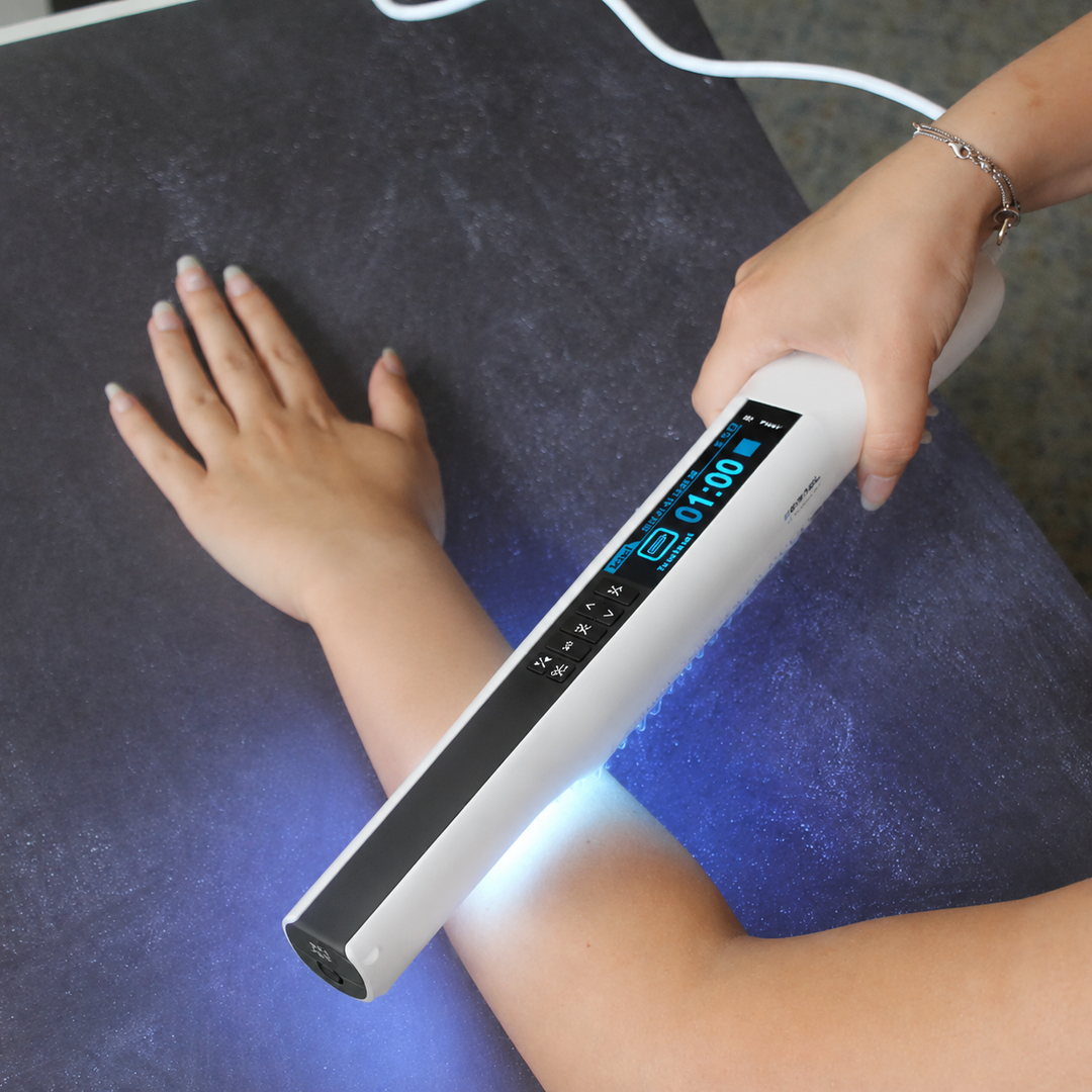 Handheld UVB Phototherapy Lamp – Psoriasis Vitiligo Narrow Band & Portable
