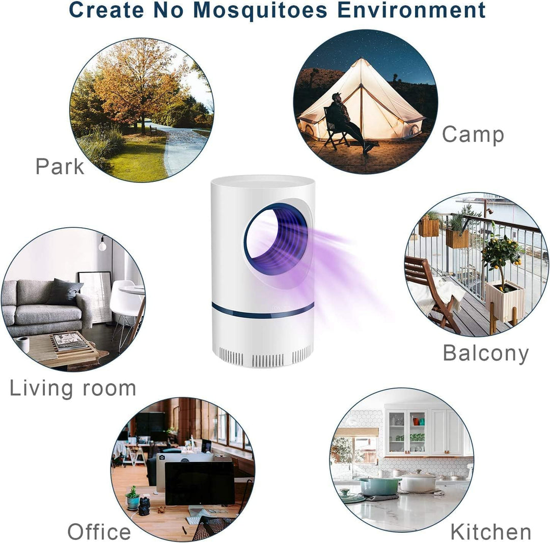 UV Mosquito & Fly Trap – Indoor Outdoor 365nm Silent Electric