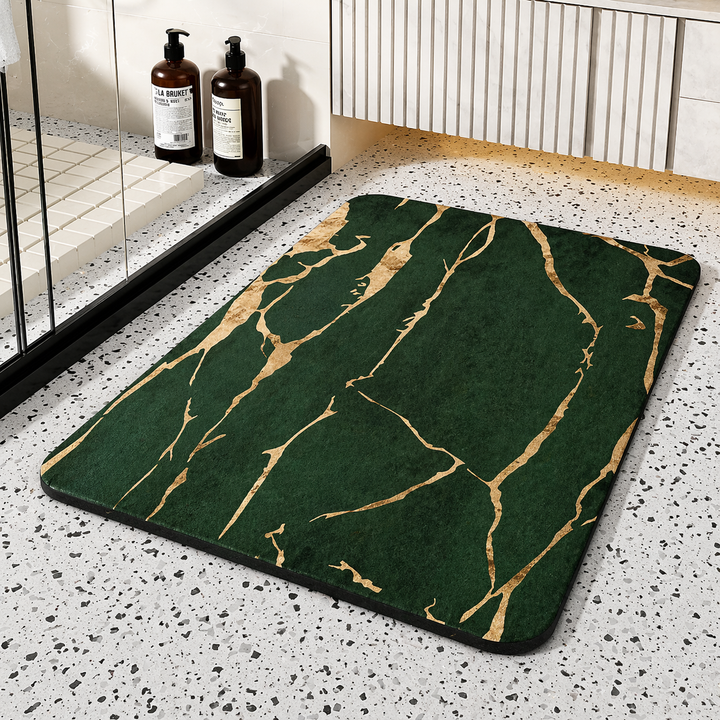 Quick-Dry Diatom Stone Bath Mat – Non-Slip Marble Floor Mat