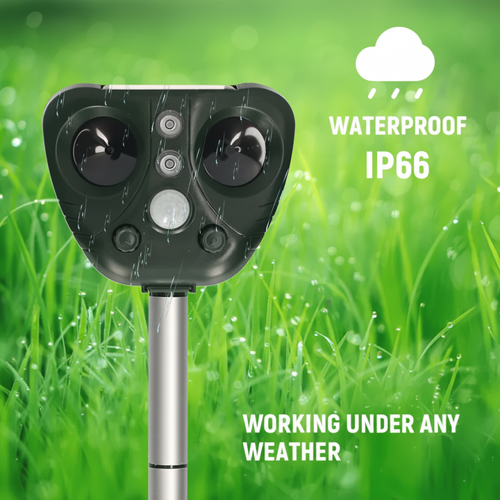 Solar Ultrasonic Bird Repeller – Outdoor Garden Pest Control