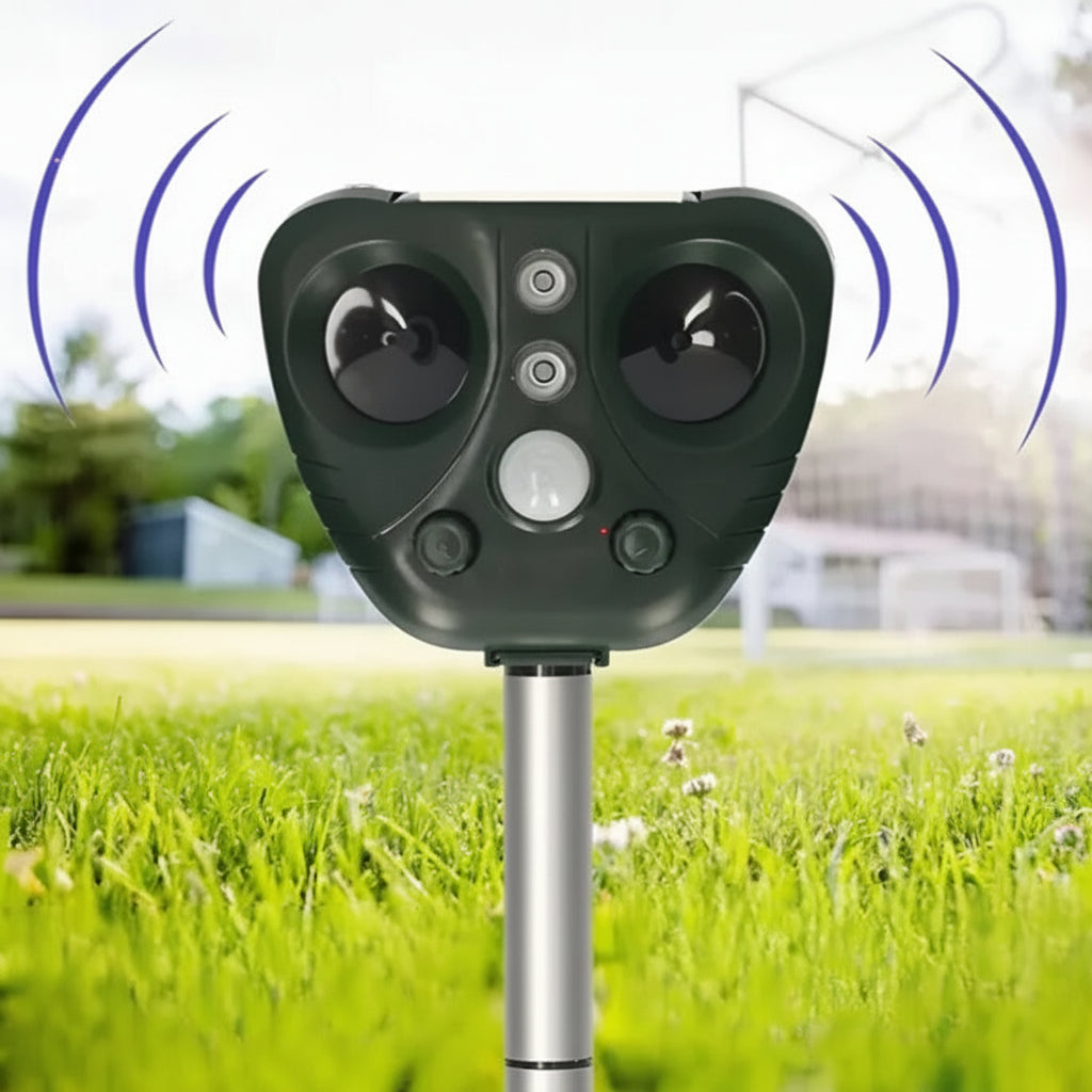 Solar Ultrasonic Bird Repeller – Outdoor Garden Pest Control
