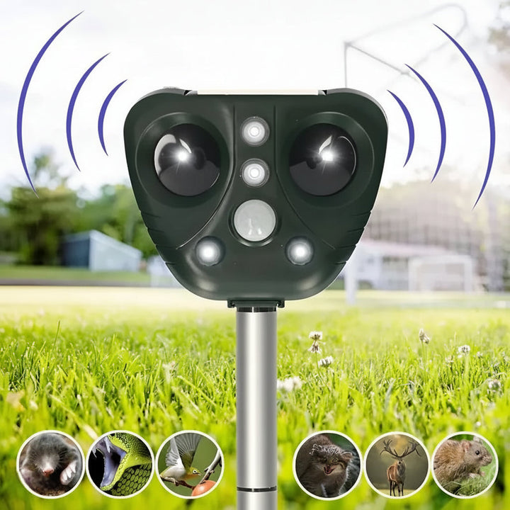 Solar Ultrasonic Bird Repeller – Outdoor Garden Pest Control