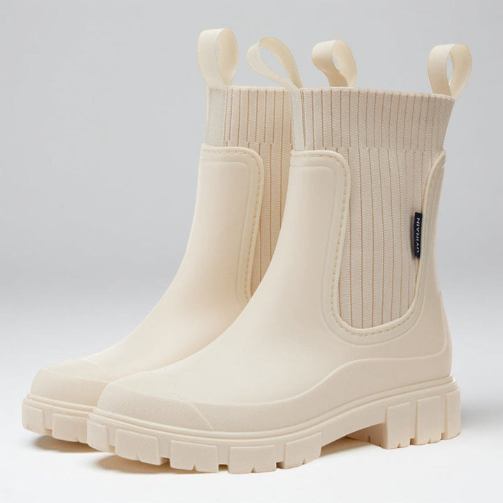 Women's Chelsea Ankle Boots – Waterproof Slip-On & Grip Sole