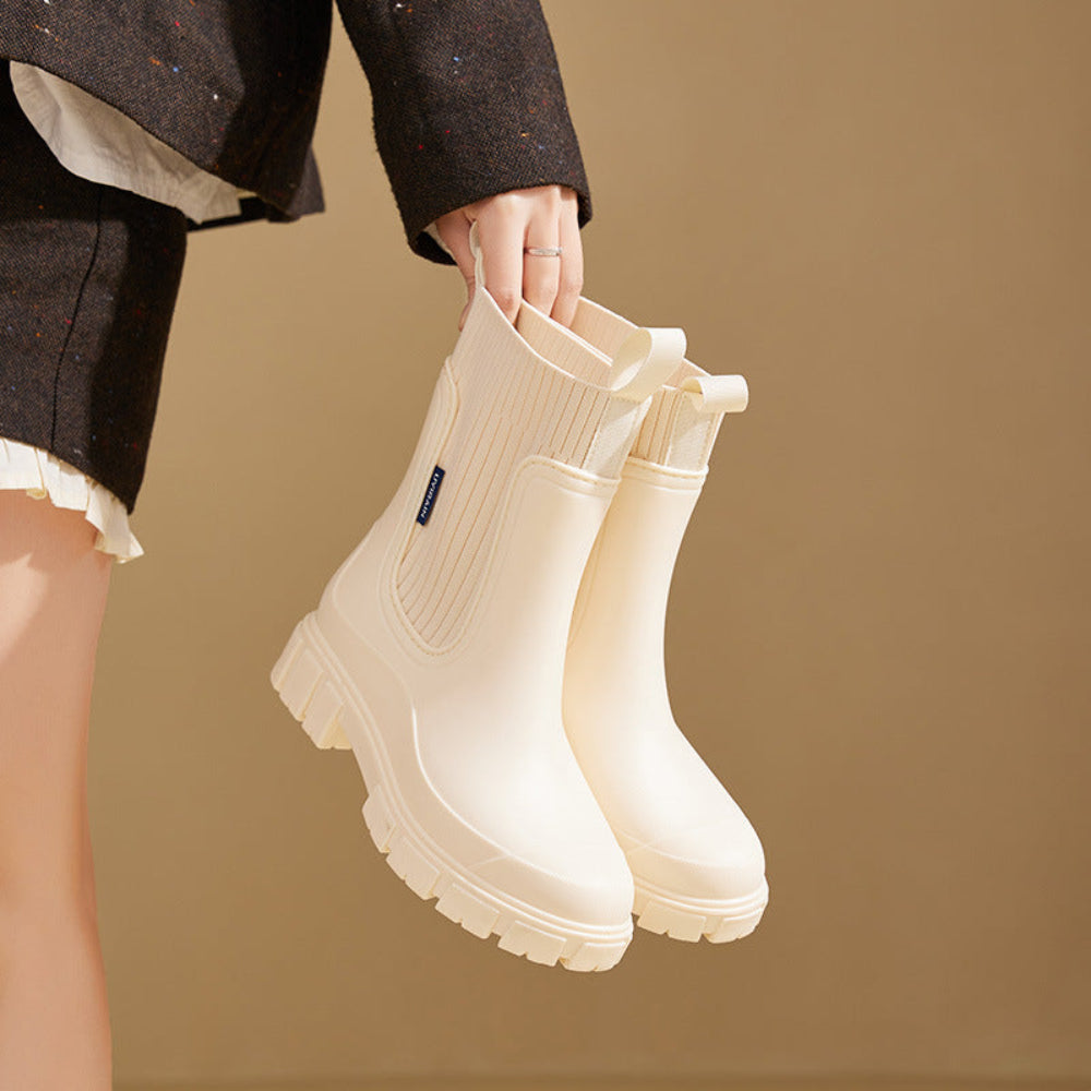 Women's Chelsea Ankle Boots – Waterproof Slip-On & Grip Sole