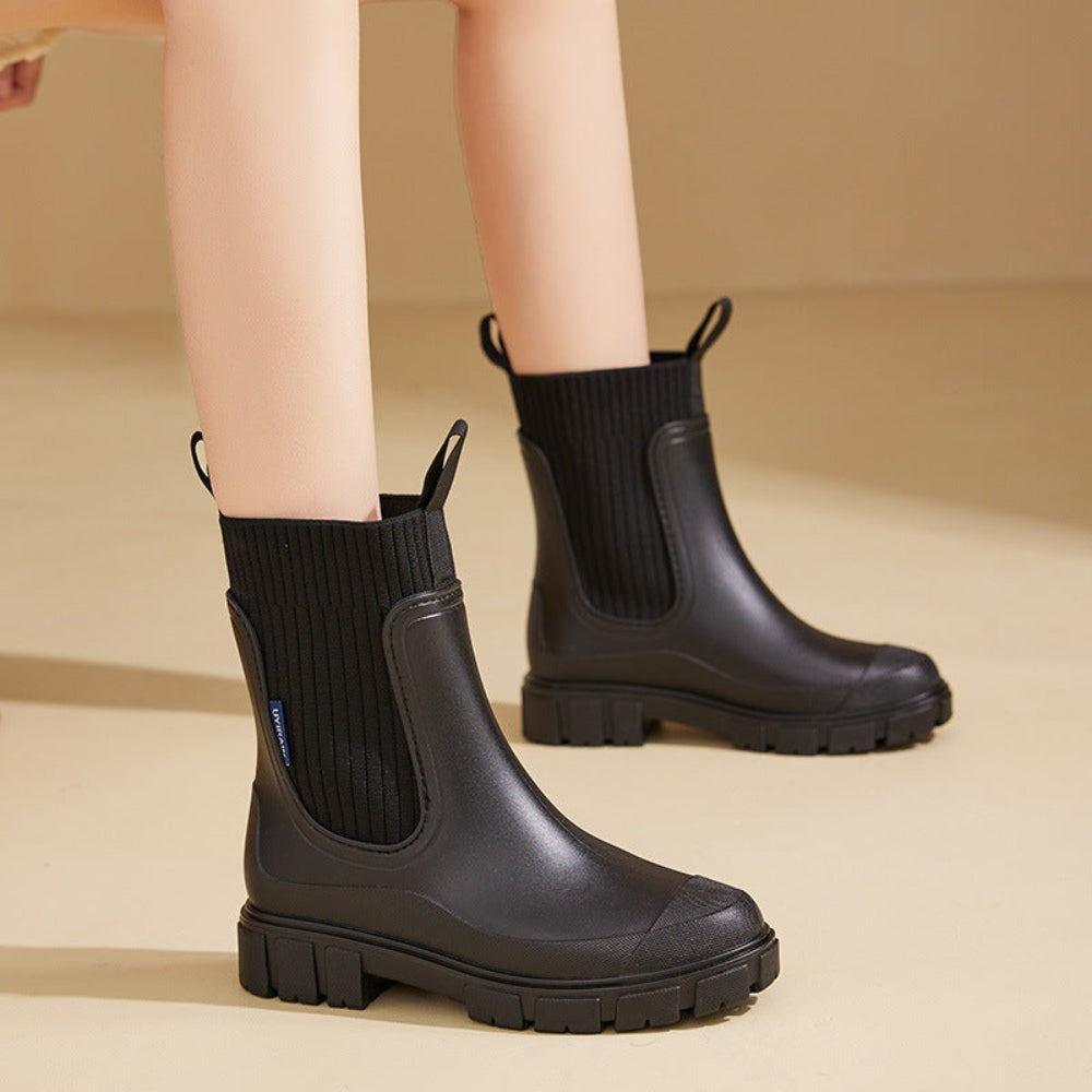 Women's Chelsea Ankle Boots – Waterproof Slip-On & Grip Sole