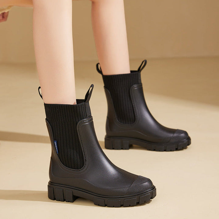 Women's Chelsea Ankle Boots – Waterproof Slip-On & Grip Sole