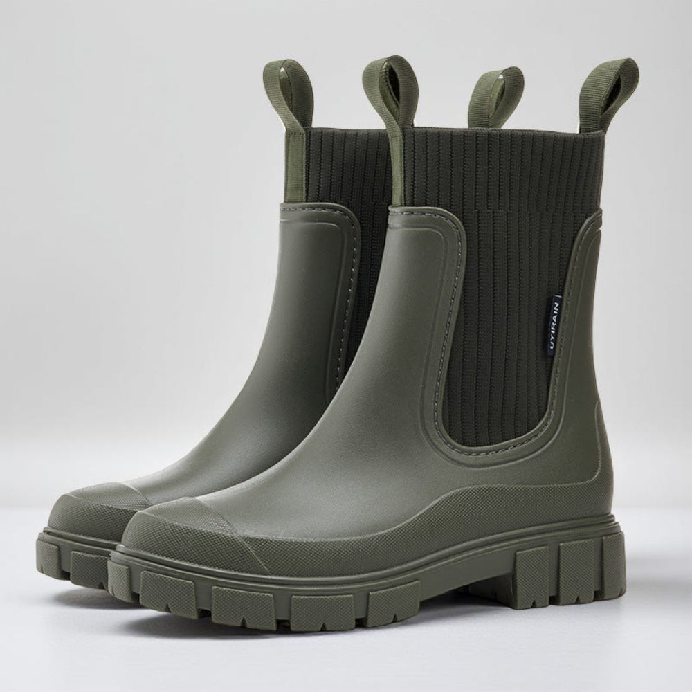 Women's Chelsea Ankle Boots – Waterproof Slip-On & Grip Sole
