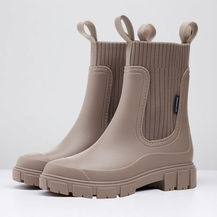Women's Chelsea Ankle Boots – Waterproof Slip-On & Grip Sole
