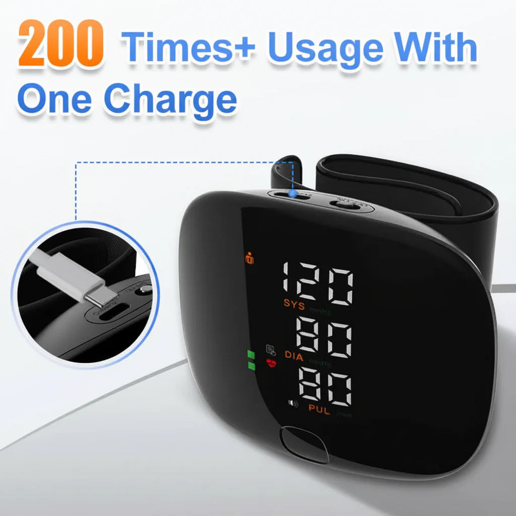 Blood Pressure Monitor Wrist Digital Automatic Home Monitor