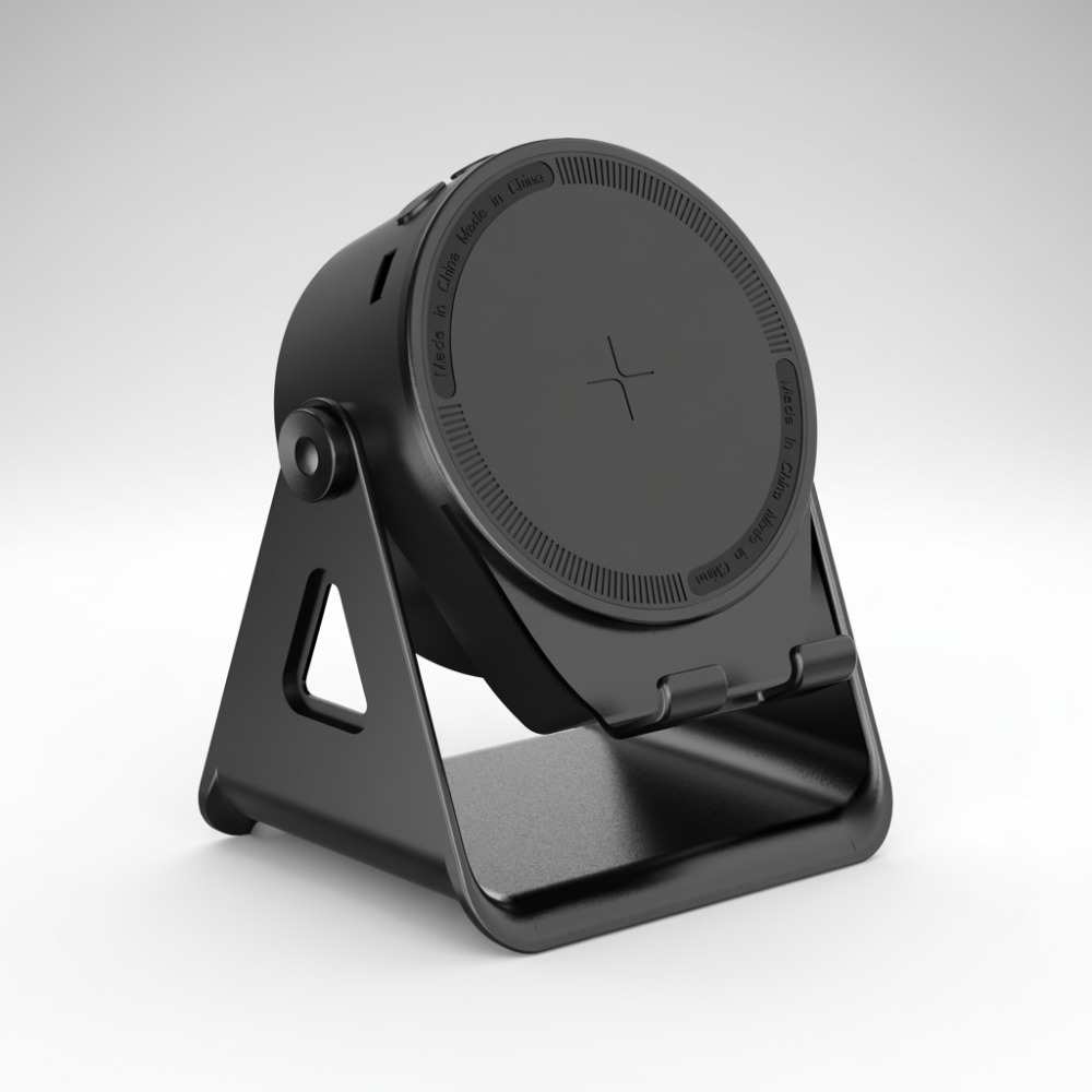 Bluetooth Speaker Phone Stand – Wireless Charger with LED