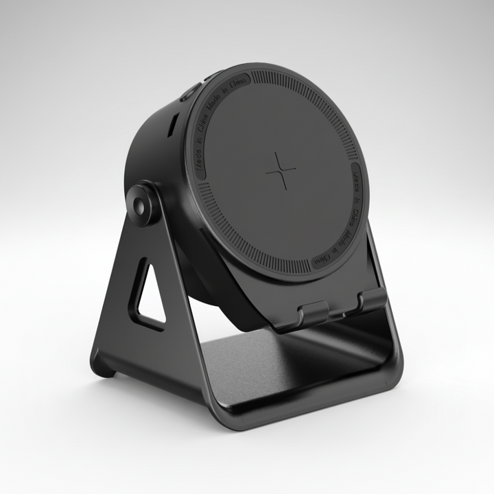 Bluetooth Speaker Phone Stand – Wireless Charger with LED