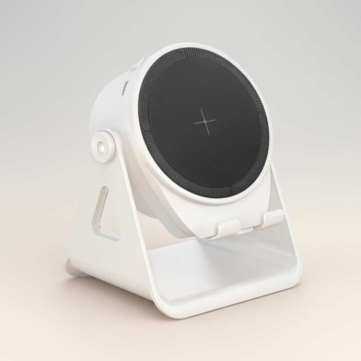 Bluetooth Speaker Phone Stand – Wireless Charger with LED
