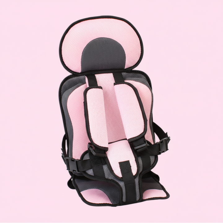 Portable Car Seat Booster – Foldable Travel Seat with Harness