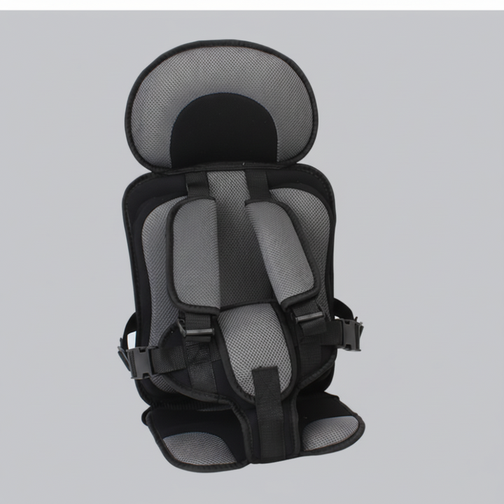 Portable Car Seat Booster – Foldable Travel Seat with Harness