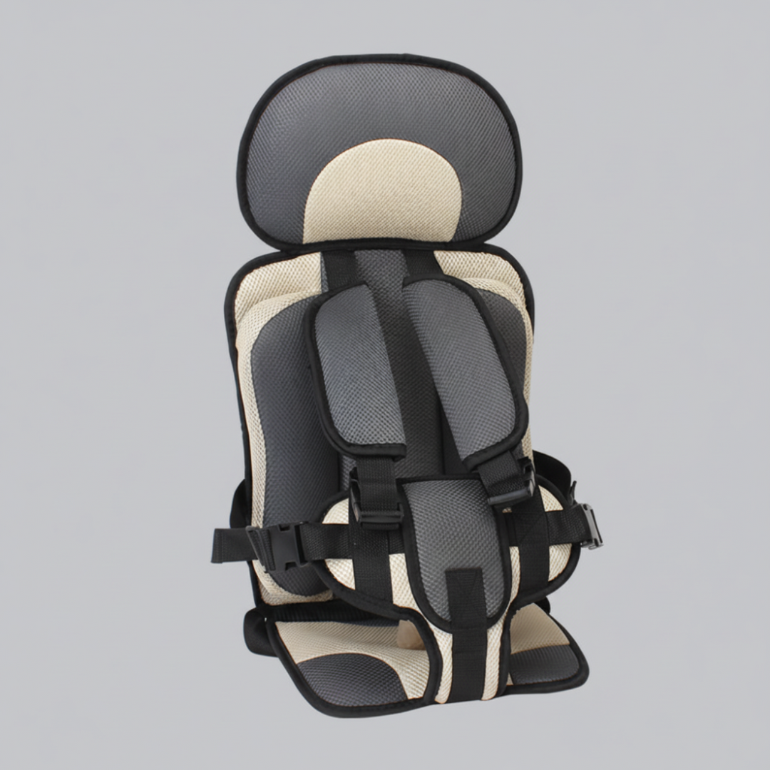 Portable Car Seat Booster – Foldable Travel Seat with Harness