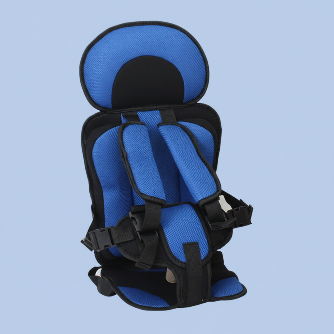 Portable Car Seat Booster – Foldable Travel Seat with Harness