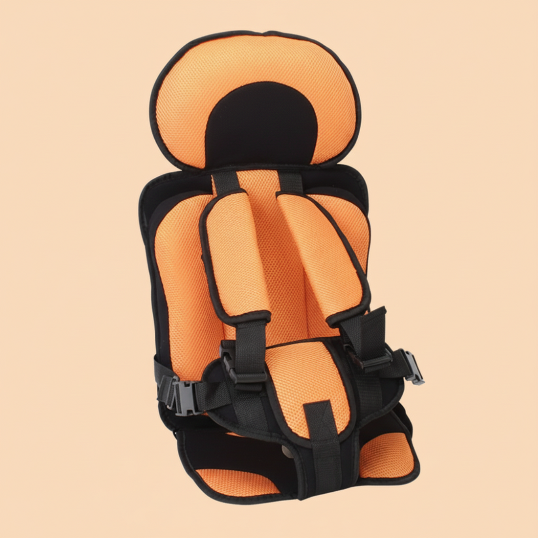 Portable Car Seat Booster – Foldable Travel Seat with Harness