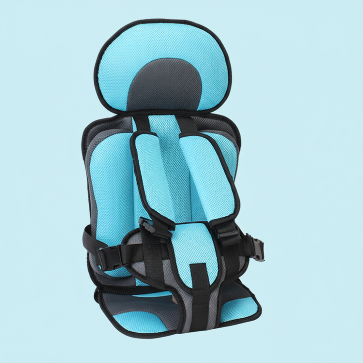Portable Car Seat Booster – Foldable Travel Seat with Harness