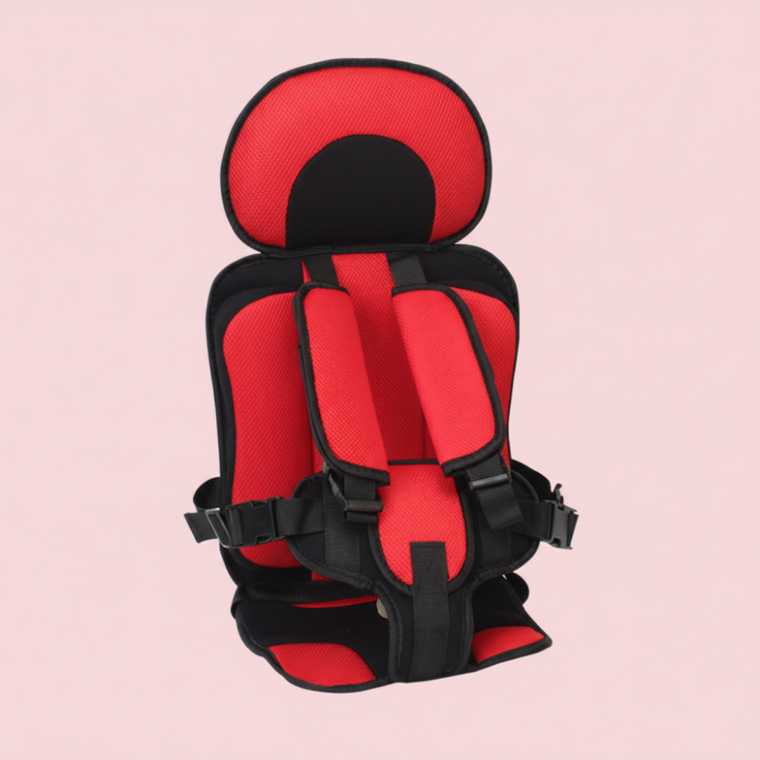 Portable Car Seat Booster – Foldable Travel Seat with Harness