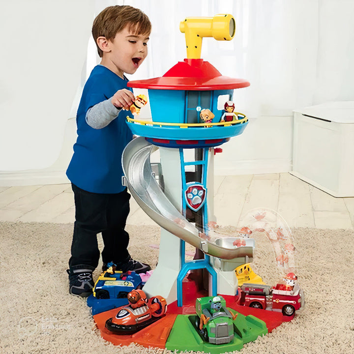 Toy Car Playset Kids Slide Tower Activity Set