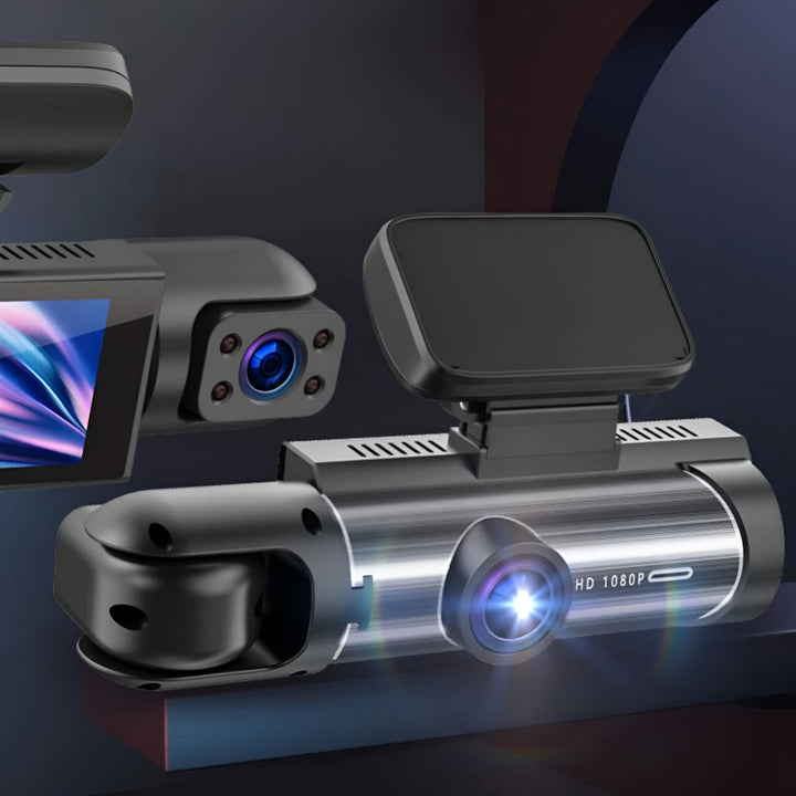 Dash Cam Dual Lens – 1080P 150° Night Vision & Parking Monitor