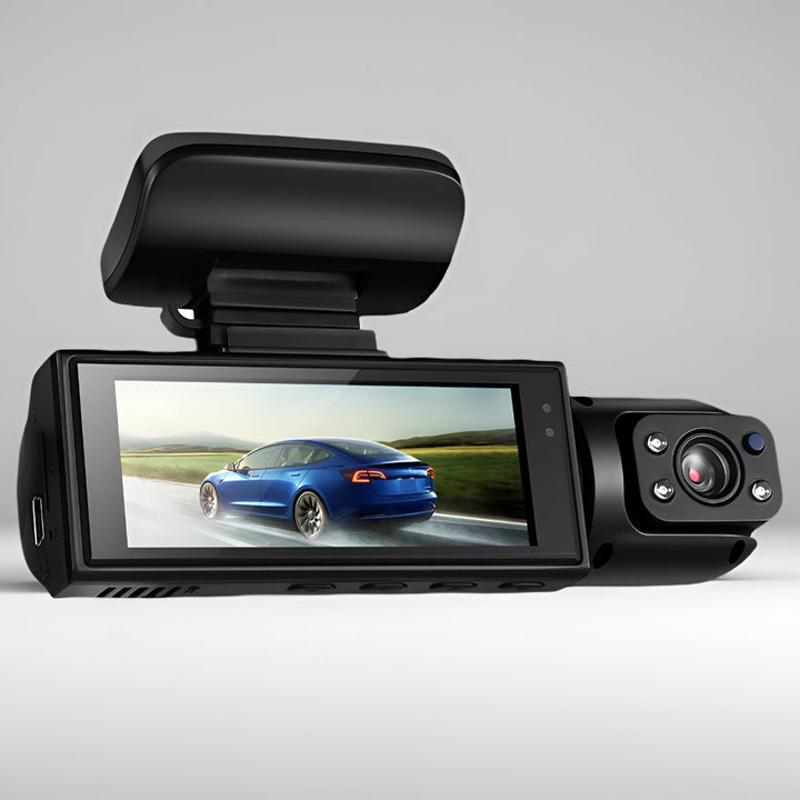 Dash Cam Dual Lens – 1080P 150° Night Vision & Parking Monitor