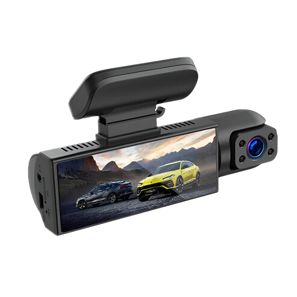 Dash Cam Dual Lens – 1080P 150° Night Vision & Parking Monitor