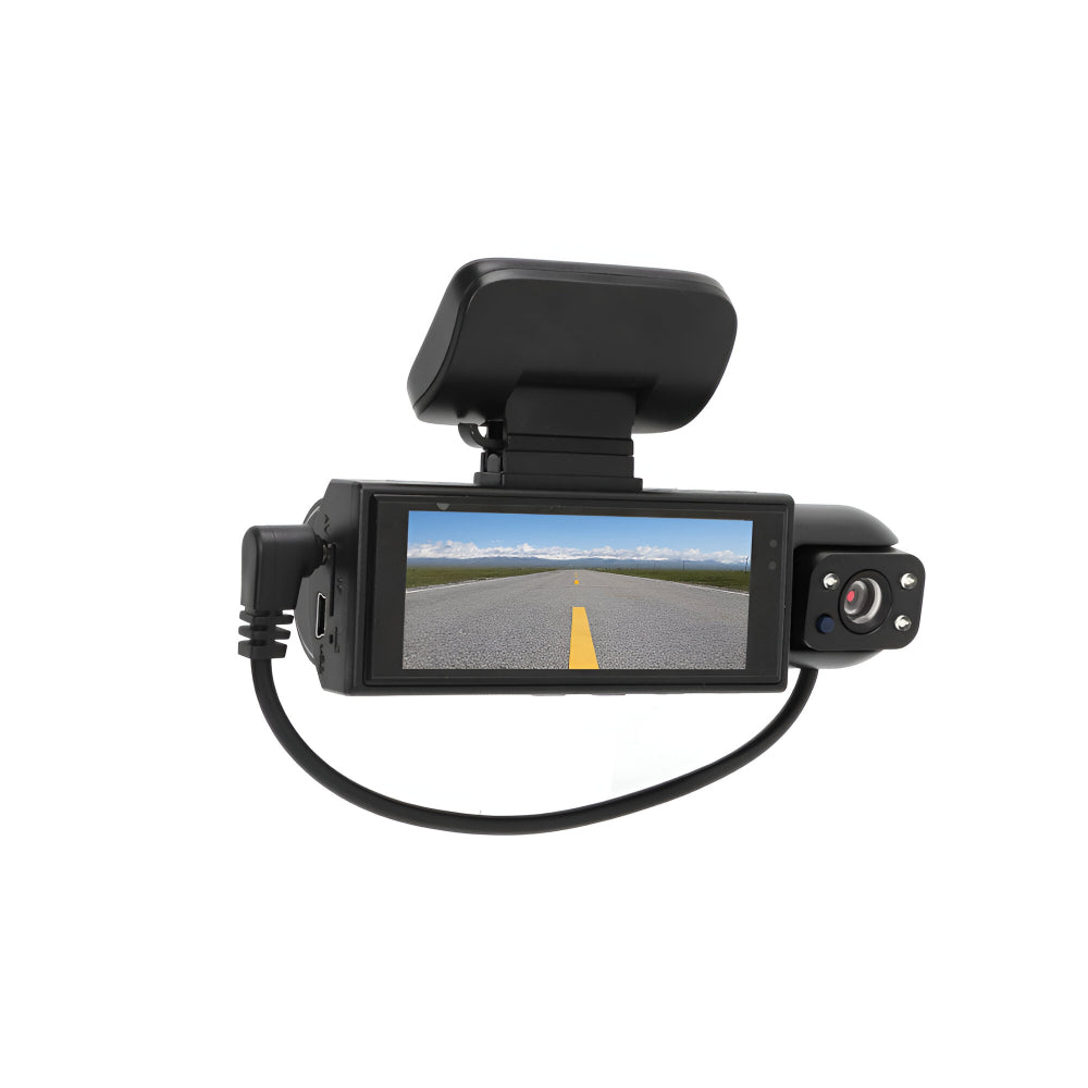 Dash Cam Dual Lens – 1080P 150° Night Vision & Parking Monitor