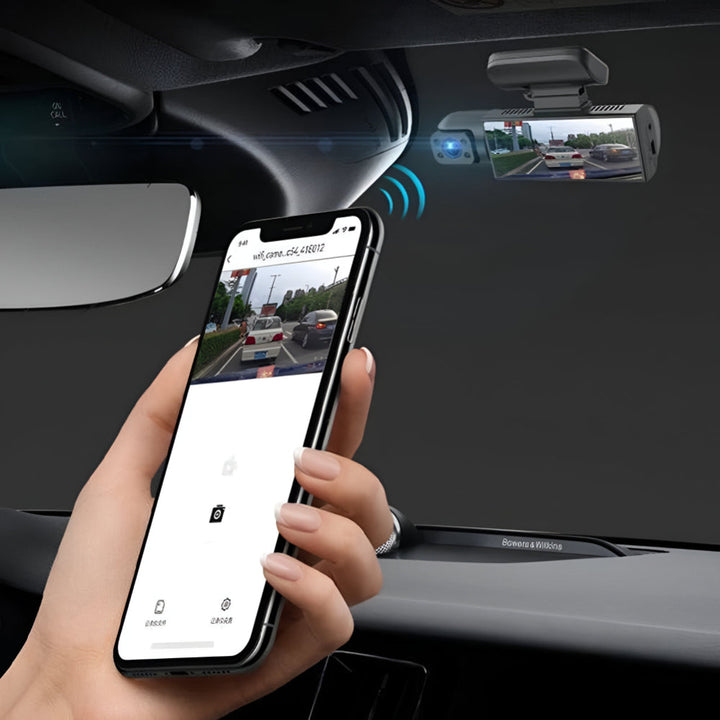 Dash Cam Dual Lens – 1080P 150° Night Vision & Parking Monitor