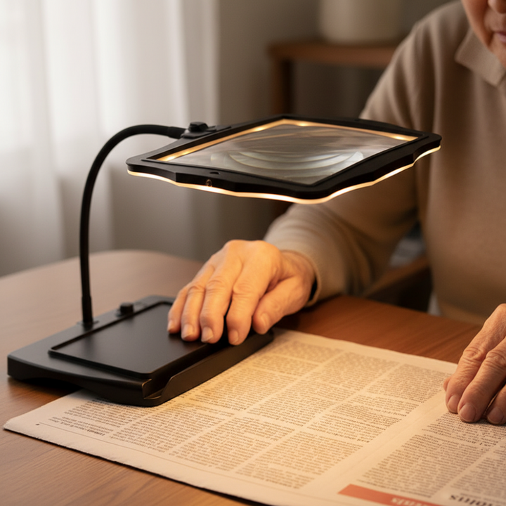 Magnifying Table Lamp – 3X Lens LED Light for Reading & Crafts