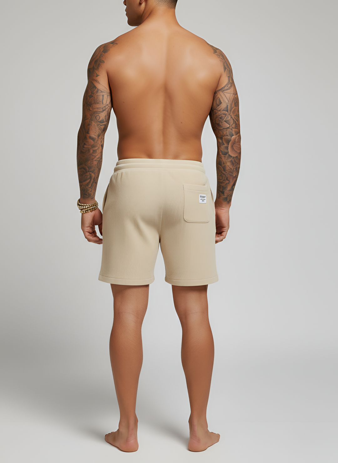 Men's Cotton Lounge Shorts with Elastic Drawstring Waist