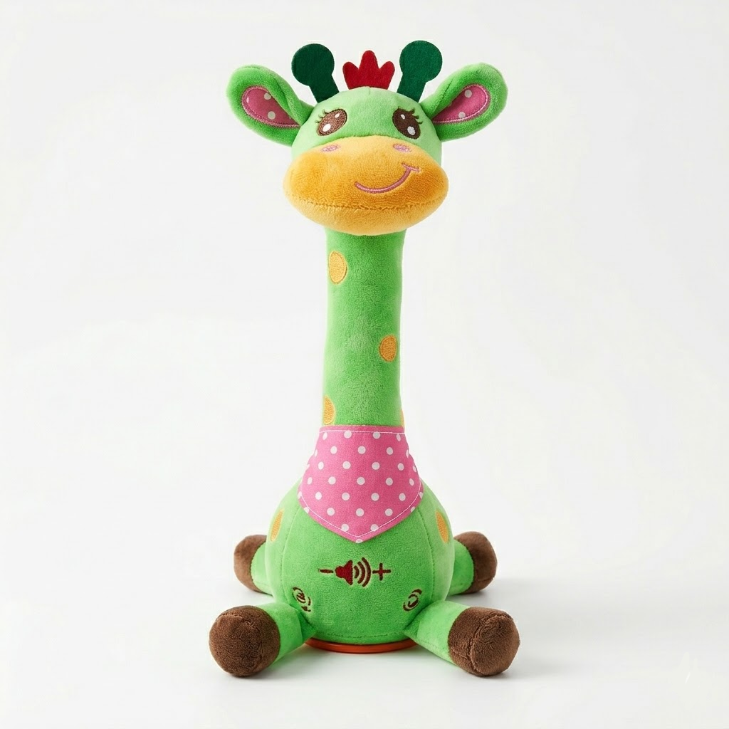 Interactive Singing Giraffe Plush Toy – 60 Nursery Rhymes