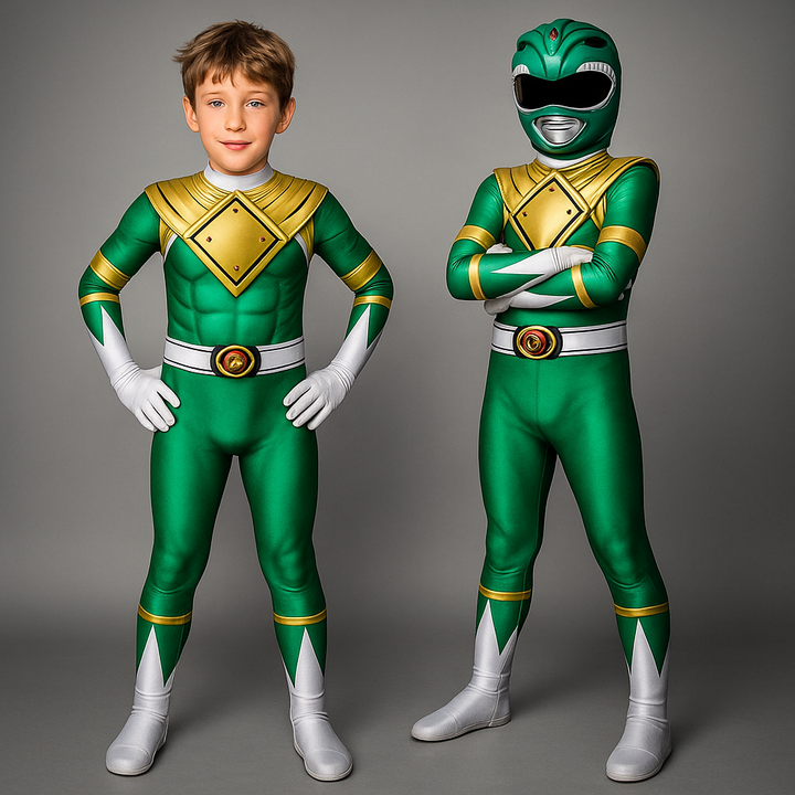 Kids Costume Superhero Jumpsuit Muscle Print Party Outfit