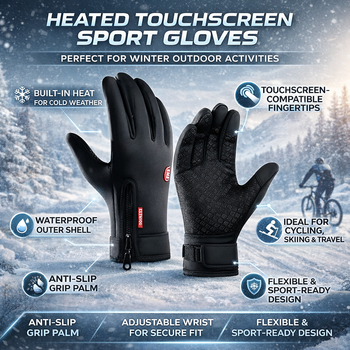 Thermal Touchscreen Winter Gloves – Waterproof Sport Gloves
