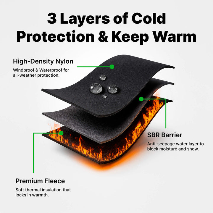 Winter Heated Gloves Electric Outdoor Touchscreen Grid Design
