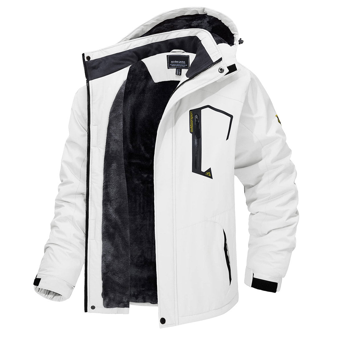 Men’s Alpine Ski Jacket – Fleece Lined Waterproof Snow Parka