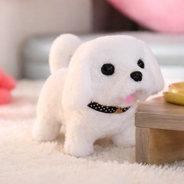 Robot Dog Toy Interactive Plush Puppy Realistic Walking Pet