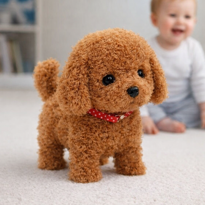 Robot Dog Toy Interactive Plush Puppy Realistic Walking Pet
