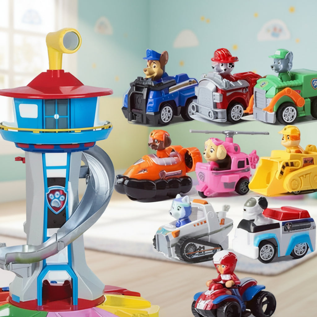 Kids Slide Tower Car Track Playset – Imaginative Race Play