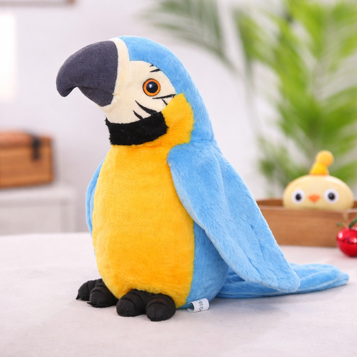 Talking Parrot Plush Toy – Voice Repeat & Interactive Kids Learning