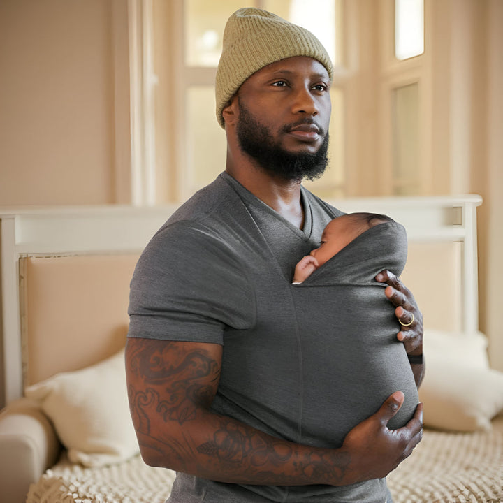 Hands-Free Baby Carrier Tee – Wrap Shirt Infant Holder