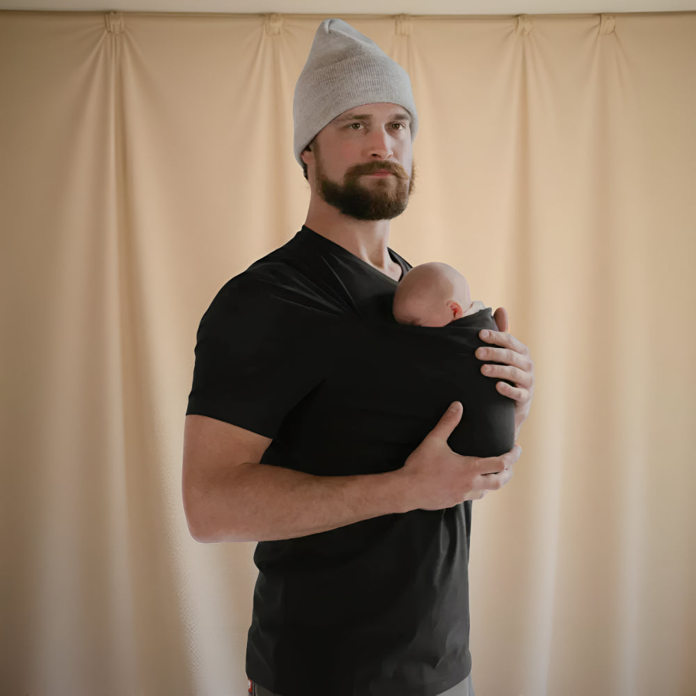 Hands-Free Baby Carrier Tee – Wrap Shirt Infant Holder