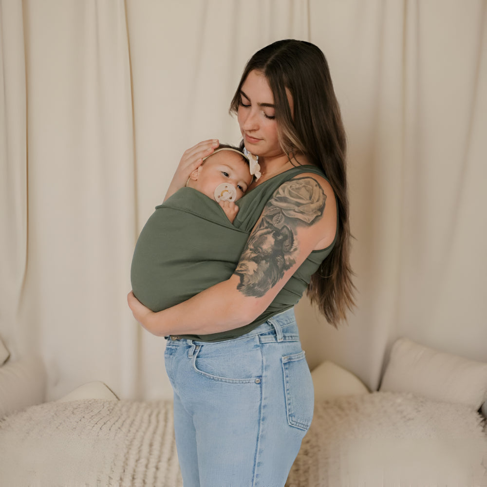 Hands-Free Baby Carrier Tee – Wrap Shirt Infant Holder