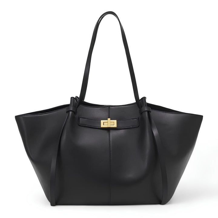 Large Capacity Tote Bag - Synthetic Leather