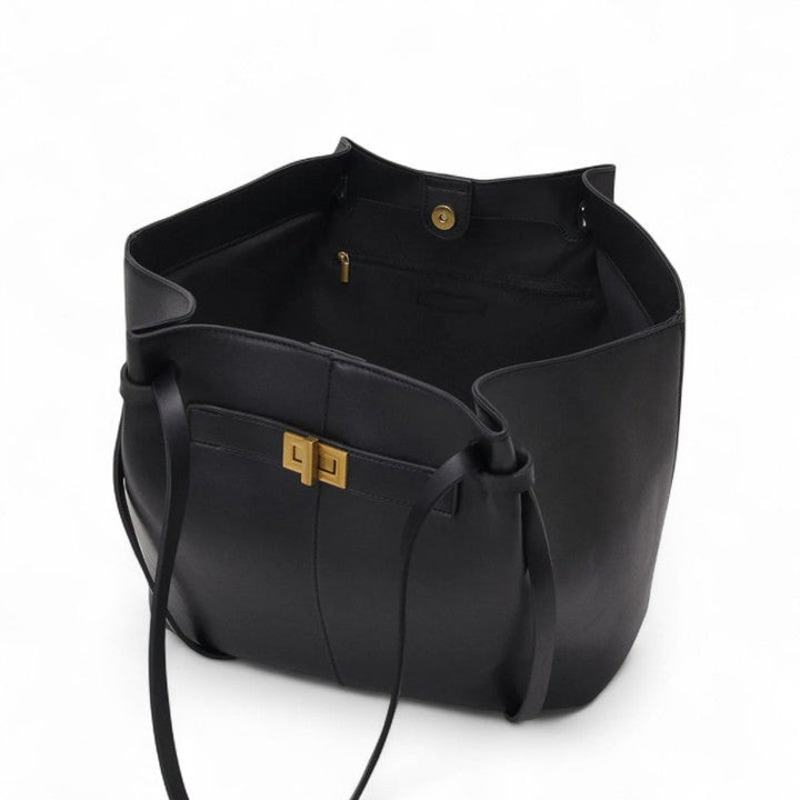 Large Capacity Tote Bag - Synthetic Leather