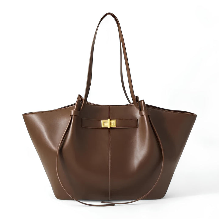 Large Capacity Tote Bag - Synthetic Leather