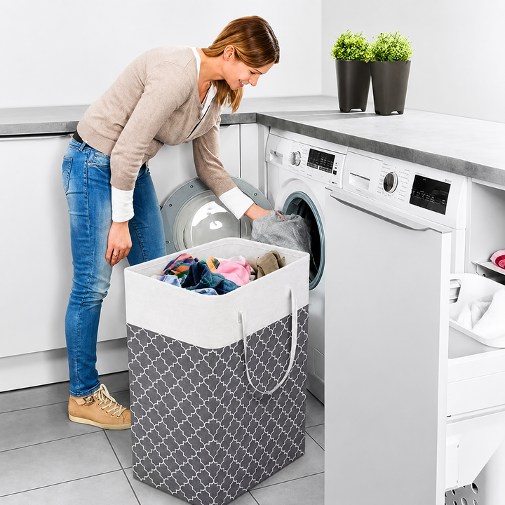 Lauva 75L Waterproof Laundry Basket – Foldable Fabric Hamper